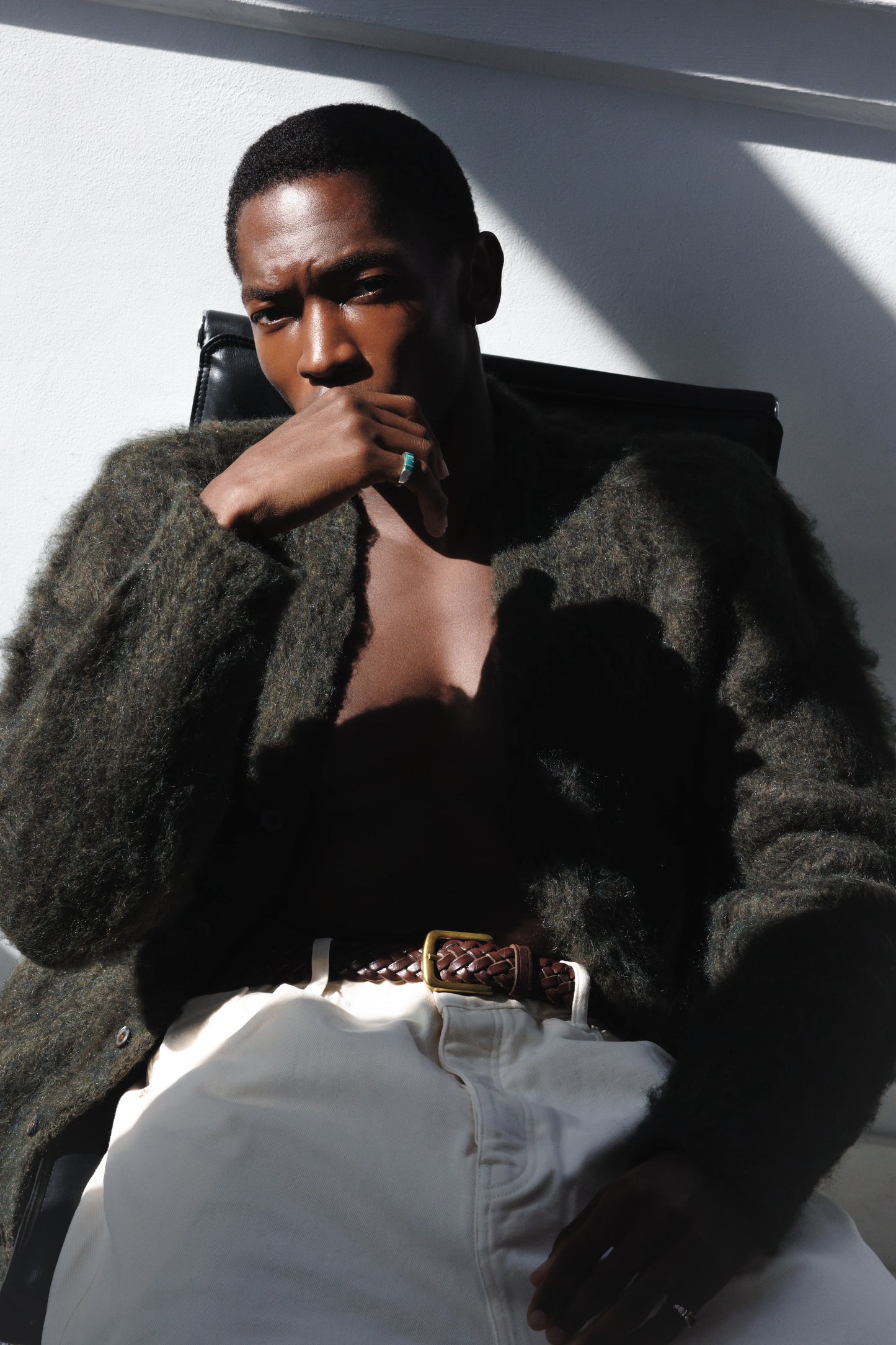 Sterling Silver & Turquoise Inlay Band