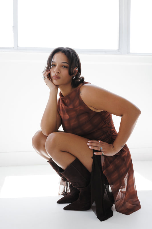 Vintage Blue Halo Ring