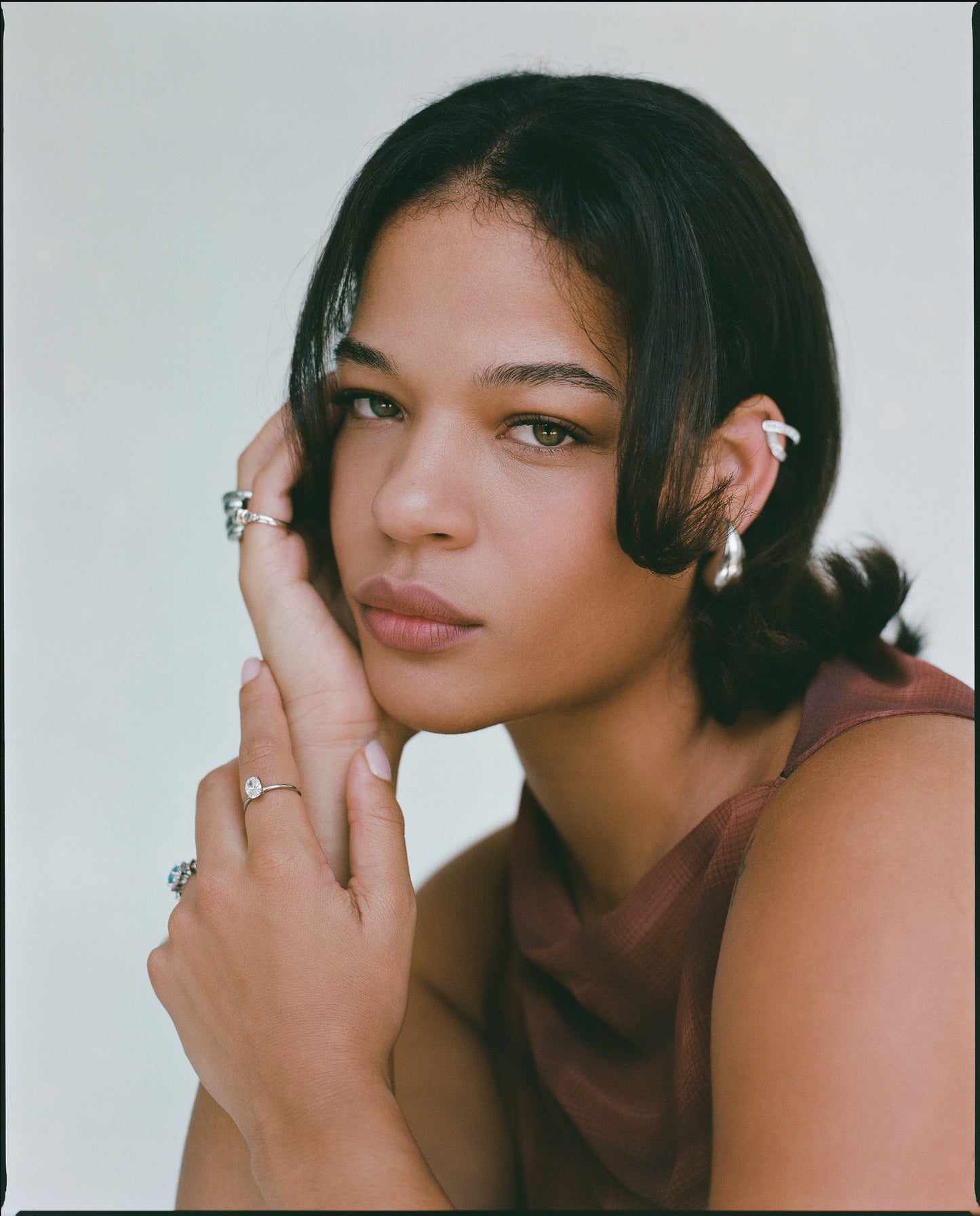 Sterling Silver Diamond Accent Ear Cuff