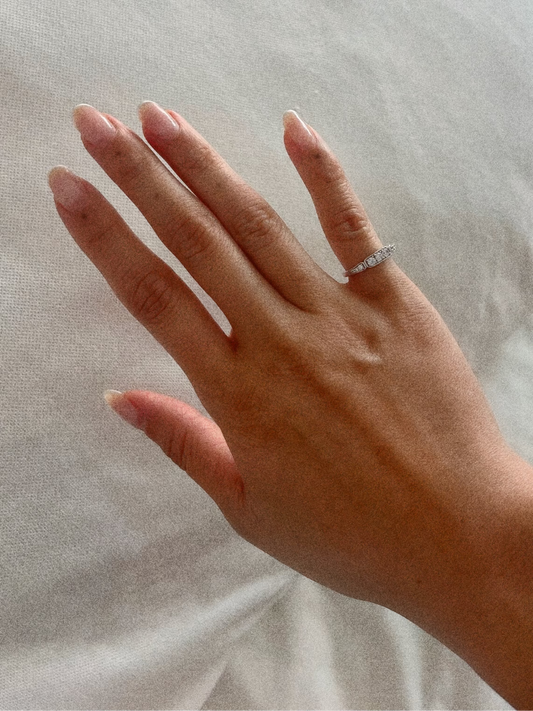 Moissanite Pinky Ring