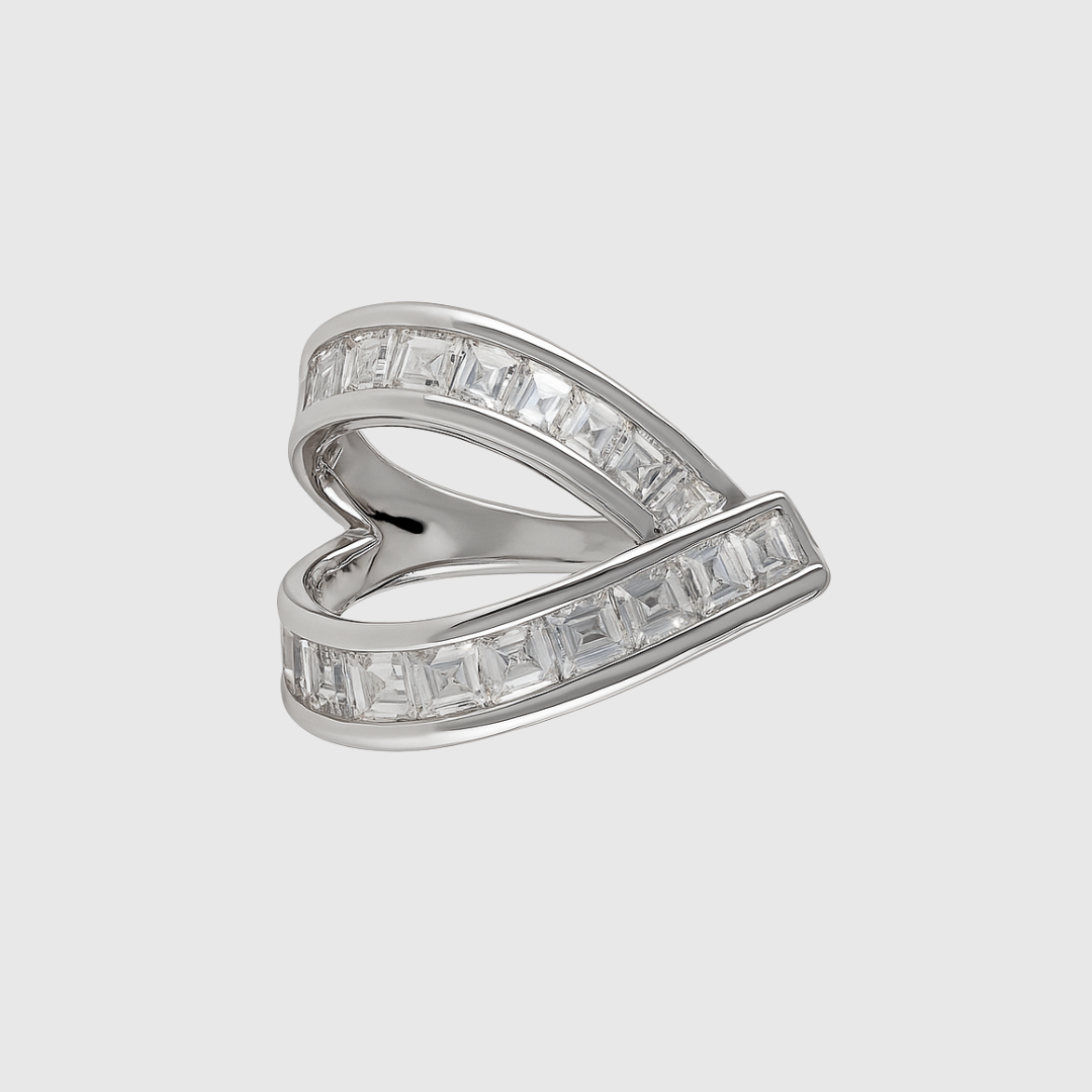 Sterling Silver Diamond Accent Ear Cuff